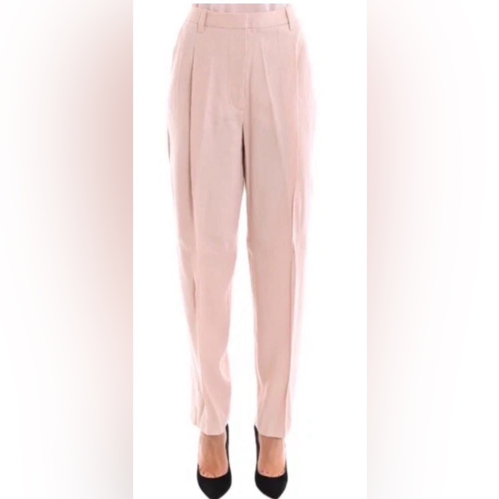 3.1 Phillip Lim Powder Pink Viscose Blend Tailored Crepe Trouser Pants Size 4